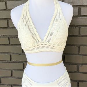 Crochet Bikini Top. Size M